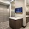 mail room with modern-painted accents and bright lighting